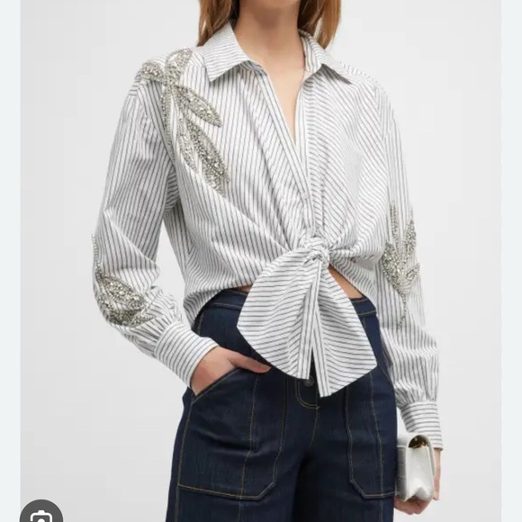 Striped Black and White Women's Jacket - Picture 5 of 6